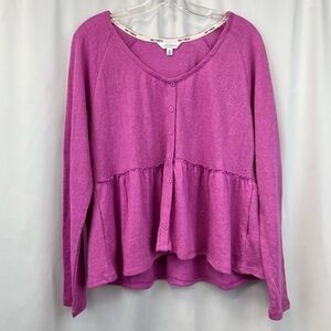 Daily Thread Women's Pink Button-Up Top